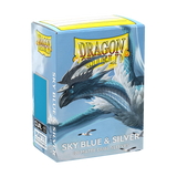SLEEVES DS Matte Dual - Sky Blue & Silver (100)