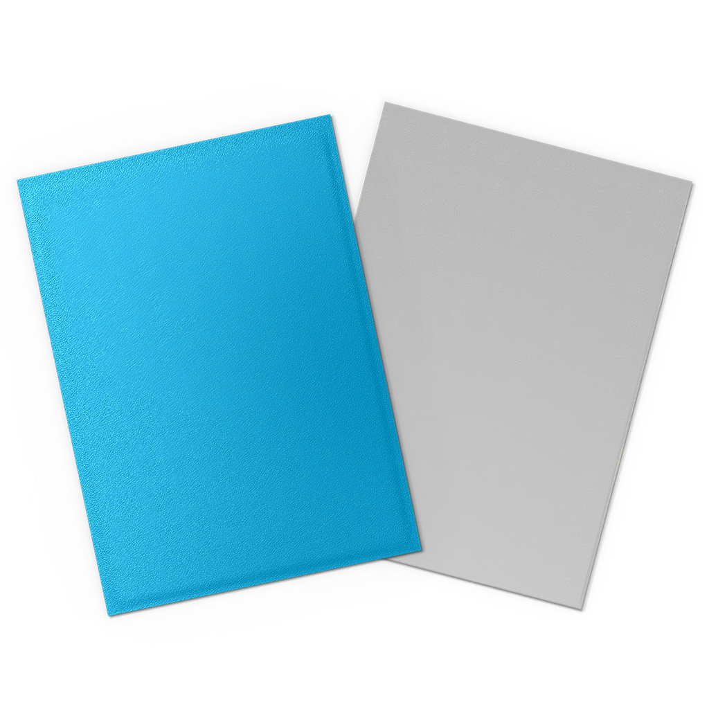SLEEVES DS Matte Dual - Sky Blue & Silver (100)