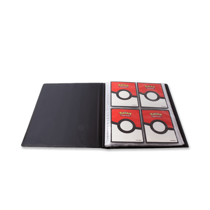 Pokémon 4-Pocket Portfolios for Pokemon feature a vibrant, full-art cover. Each portfolio stores and protects up to 40 standard size cards single-loaded and 80 cards double-loaded in archival-safe polypropylene pages. There are also pages in the center of