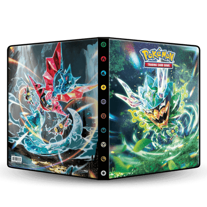 Pokémon 9-Pocket Portfolios for Pokemon feature a vibrant, full-art cover. Each portfolio stores and protects up to 90 standard size cards single-loaded and 180 cards double-loaded in archival-safe polypropylene pages. Made in California, U.S.A. Officiall