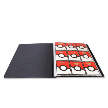 Pokémon 9-Pocket Portfolios for Pokemon feature a vibrant, full-art cover. Each portfolio stores and protects up to 90 standard size cards single-loaded and 180 cards double-loaded in archival-safe polypropylene pages. Made in California, U.S.A. Officiall