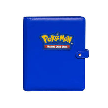 Pokémon The Premium Snap Binder for Pokémon is the ideal accessory for trading card collectors of every age! Each binder features a blue padded leatherette cover with a rubber Pokémon logo emblem, and can be securely closed with the enamel Pokéball snap o