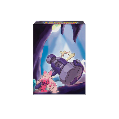 Pokémon Full View Deck Box® card storage containers for Pokémon feature vibrant, full-color artwork of Tinkaton and includes one matching deck divider. Made with archival-safe, non-PVC, rigid polypropylene materials, these deck boxes can store up to 75 do