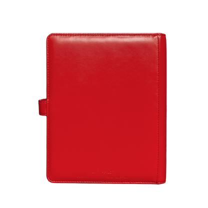 Pokémon The Premium Snap Binder for Pokémon is the ideal accessory for trading card collectors of every age!Each binder features a red padded leatherette cover with a rubber Pokémon logo emblem, and can be securely closed with the enamel Poké Ball snap on