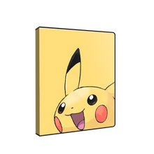 Pokémon 4-Pocket Portfolios for Pokémon feature a vibrant, full-art cover of Pikachu. Each portfolio stores and protects up to 80 standard size cards double-loaded in archival-safe polypropylene pages. There are also pages in the center of the portfolio t