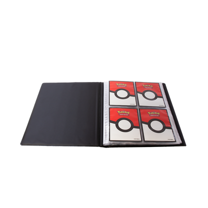 Pokémon 4-Pocket Portfolios for Pokémon feature a vibrant, full-art cover of Pikachu. Each portfolio stores and protects up to 80 standard size cards double-loaded in archival-safe polypropylene pages. There are also pages in the center of the portfolio t
