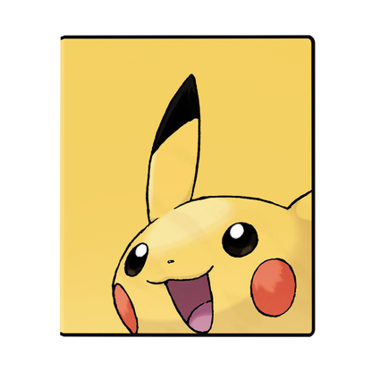 Pokémon 2” Albums for Pokémon feature a vibrant, full-art cover of Pikachu. Equipped with 2-inch thick D-rings, this 3-ring album is perfect for large collections of pages or organizing school work. Made in California, U.S.A. (pages sold separately)