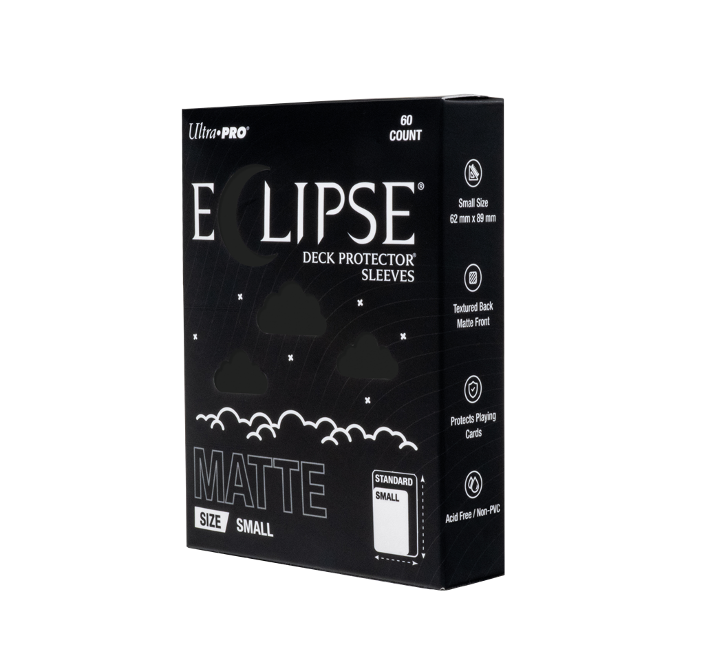 Ultra Pro ECLIPSE® Matte Small DECK PROTECTOR® Sleeves: Jet Black (60 stuks)