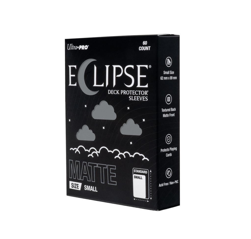 Ultra Pro ECLIPSE® Matte Small DECK PROTECTOR® Sleeves: Smoke Grey - 60ct