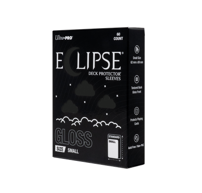 Ultra Pro ECLIPSE® Gloss Small DECK PROTECTOR® Sleeves: Jet Black - 60ct