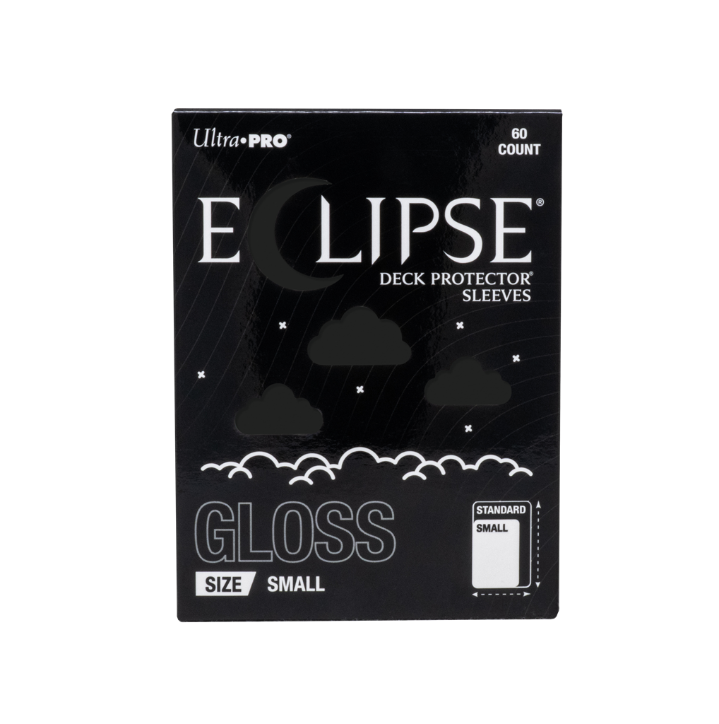 Ultra Pro ECLIPSE® Gloss Small DECK PROTECTOR® Sleeves: Jet Black - 60ct