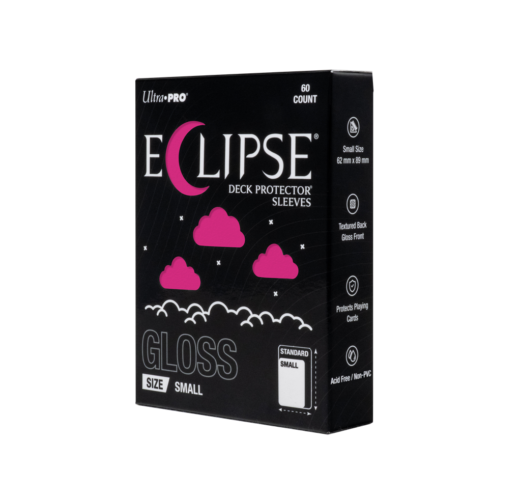 Ultra Pro ECLIPSE® Gloss Small DECK PROTECTOR® Sleeves: Hot Pink - 60ct