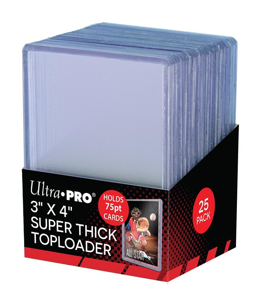 Toploaders 3x4 Transparents Épais 75PT (25 pièces)