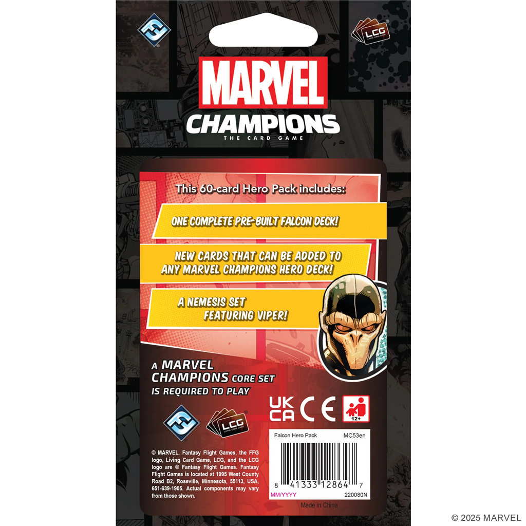 Marvel LCG Champions Falcon Pack Héros