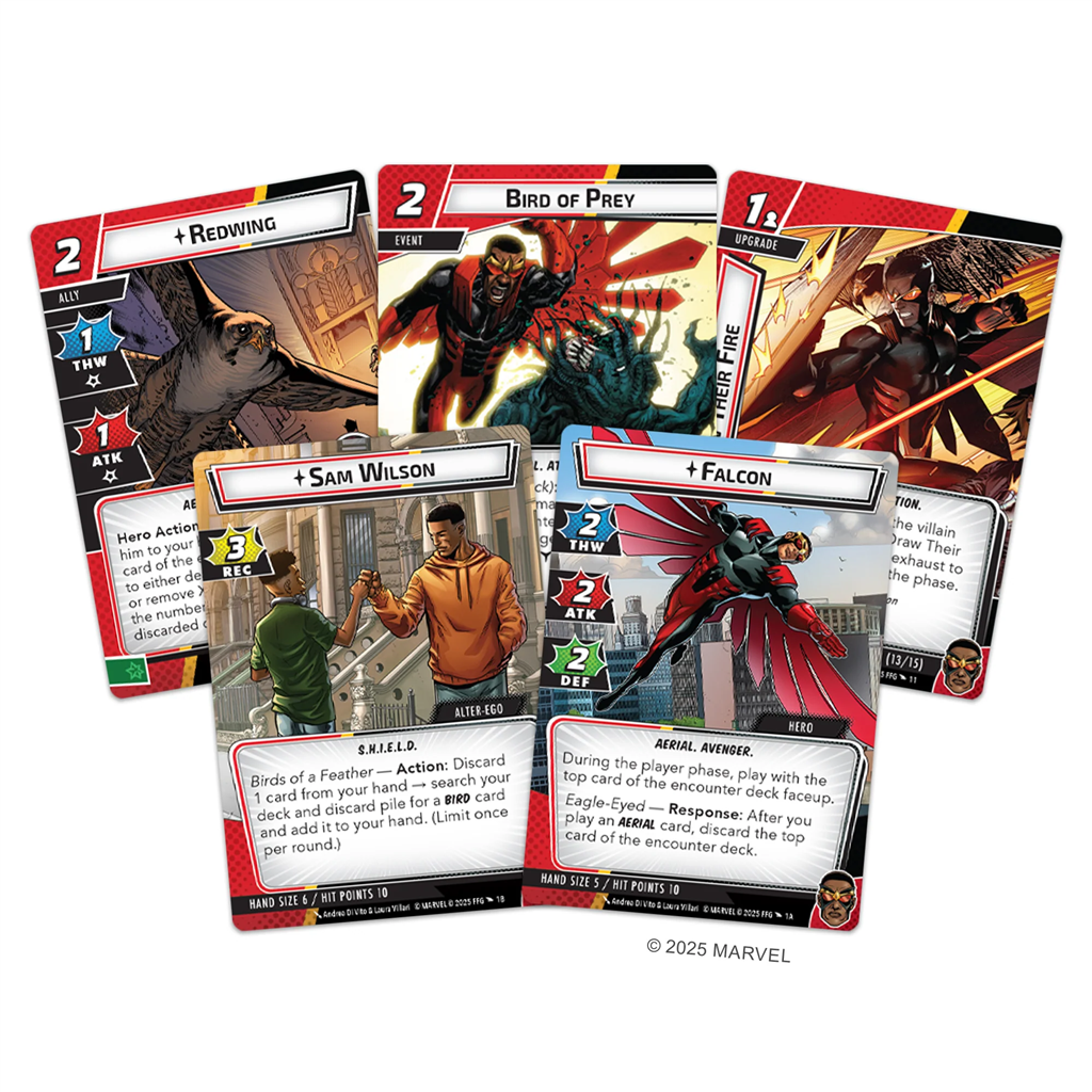 Marvel LCG Champions Falcon Pack Héros