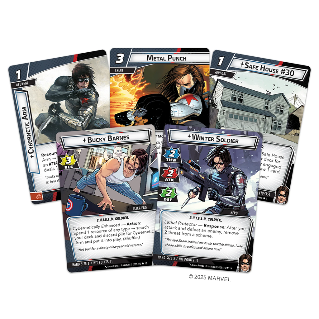 Marvel LCG Champions Winter Soldier Hero Pack