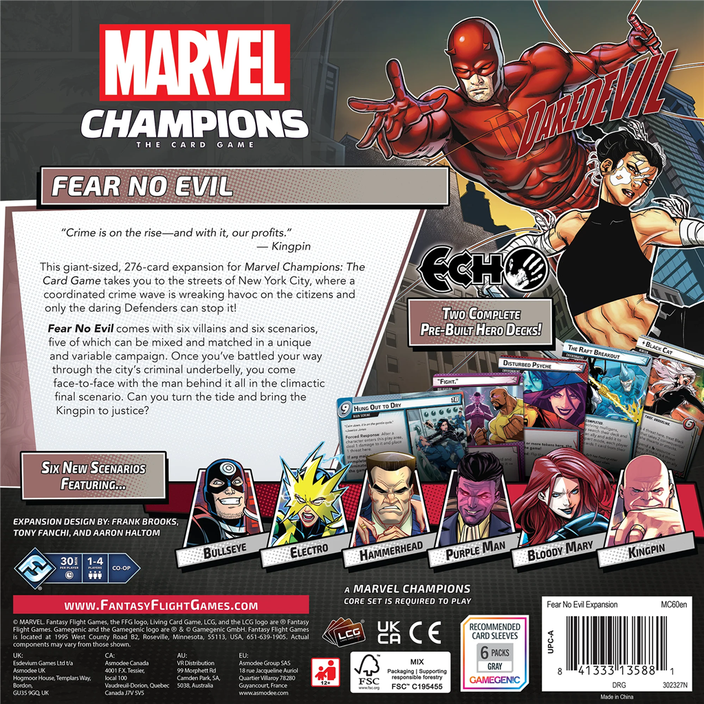 Marvel LCG Champions Fear no Evil Exp.