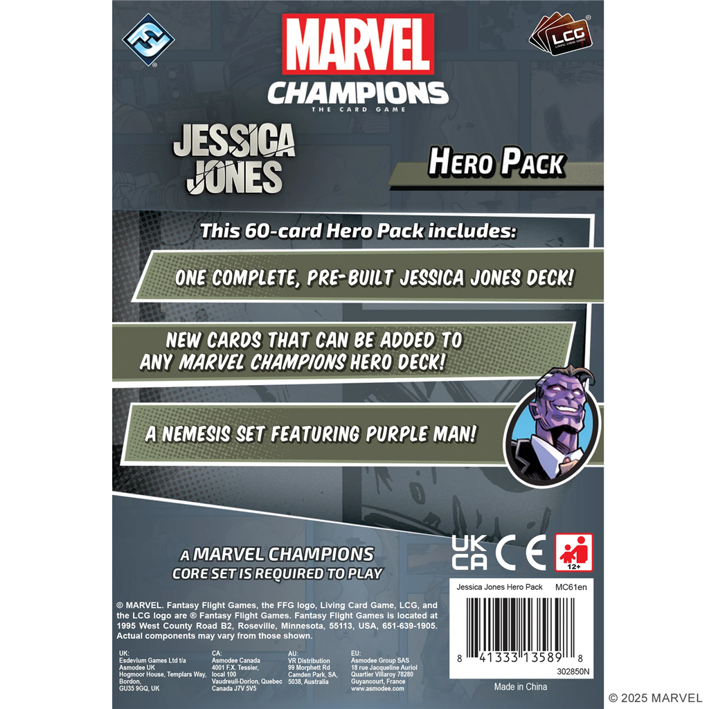 Marvel LCG Champions Jessica Jones Hero Pack