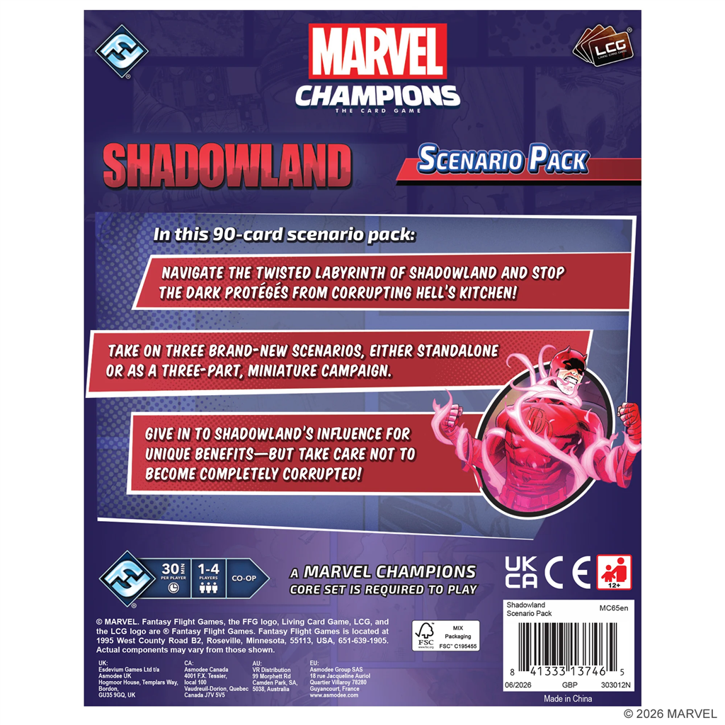 Marvel LCG Champions Shadowland Scenario Pack