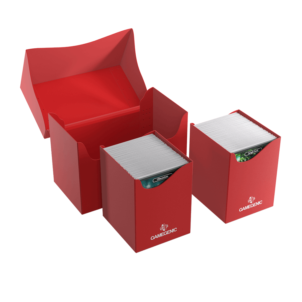 GameGenic DECKBOX Double Deck Holder 200+ Red