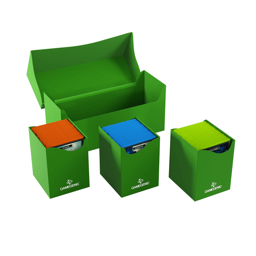 Accessoires Opbergbox die geschikt is voor vier complete kaartendecks of tot maximaal 300 kaarten met dubbele sleeves.