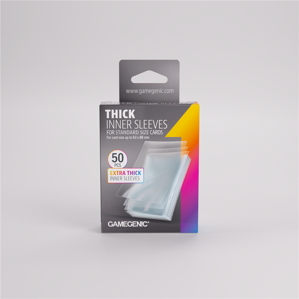 GameGenic SLEEVES Pack Thick Inner Sleeves (50 stuks)