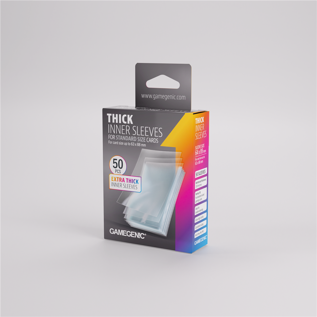 GameGenic SLEEVES Pack Thick Inner Sleeves (50 stuks)