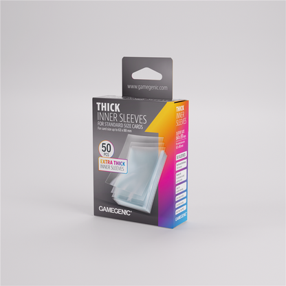 GameGenic SLEEVES Pack Thick Inner Sleeves (50 stuks)