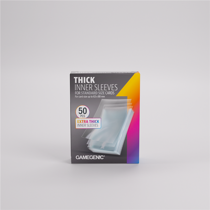 GameGenic SLEEVES Pack Thick Inner Sleeves (50 stuks)