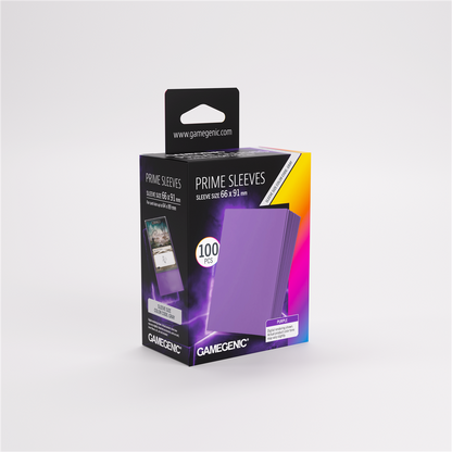 GameGenic SLEEVES Pack Prime Purple 66x91mm (100 stuks)