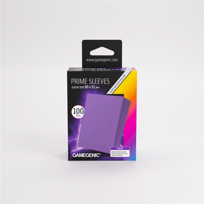 GameGenic SLEEVES Pack Prime Purple 66x91mm (100 stuks)