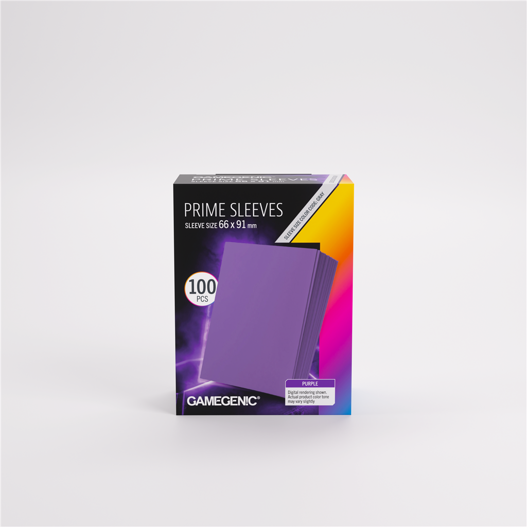 GameGenic SLEEVES Pack Prime Purple 66x91mm (100 stuks)
