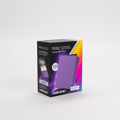 GameGenic SLEEVES Pack Prime Purple 66x91mm (100 stuks)