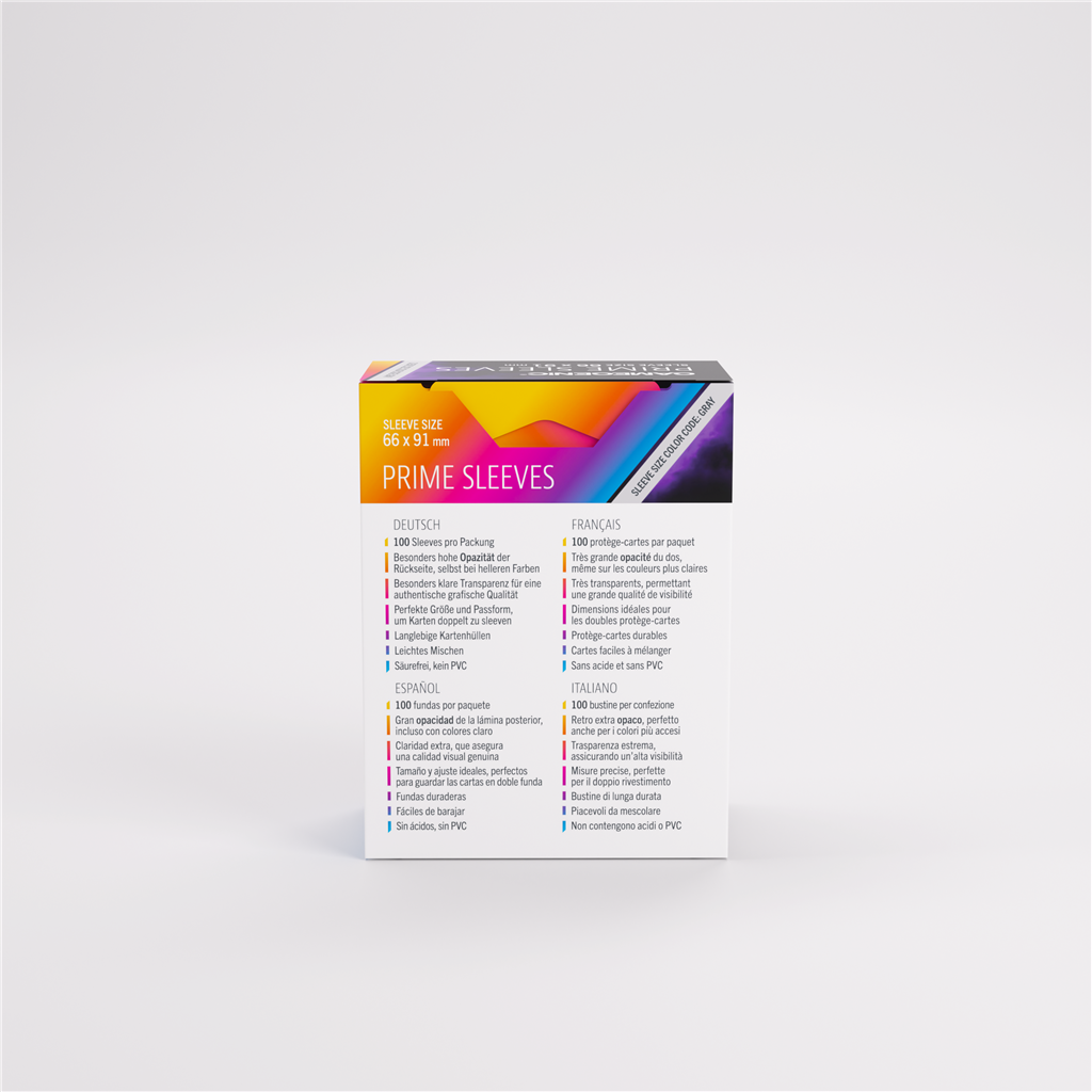 GameGenic SLEEVES Pack Prime Purple 66x91mm (100 stuks)