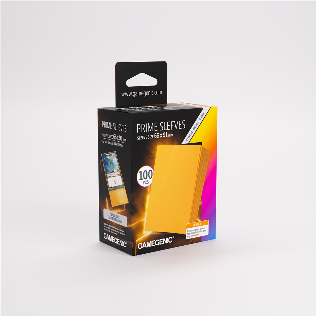 GameGenic SLEEVES Pack Prime Orange 66x91mm (100 stuks)