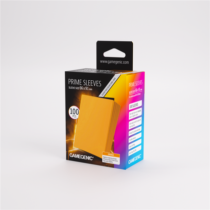 GameGenic SLEEVES Pack Prime Orange 66x91mm (100 stuks)