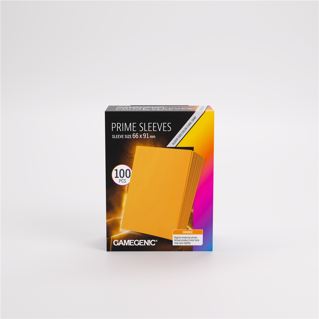 GameGenic SLEEVES Pack Prime Orange 66x91mm (100 stuks)
