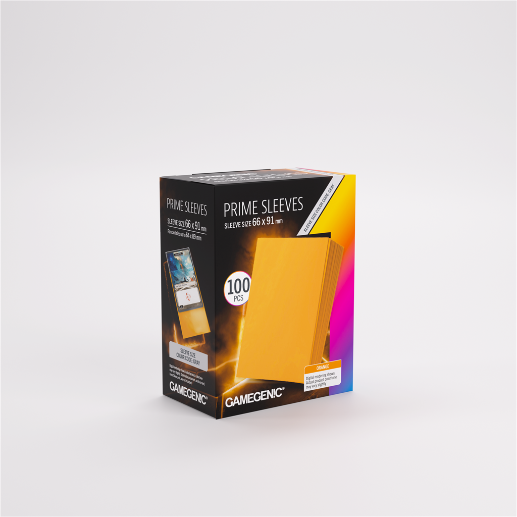 GameGenic SLEEVES Pack Prime Orange 66x91mm (100 stuks)