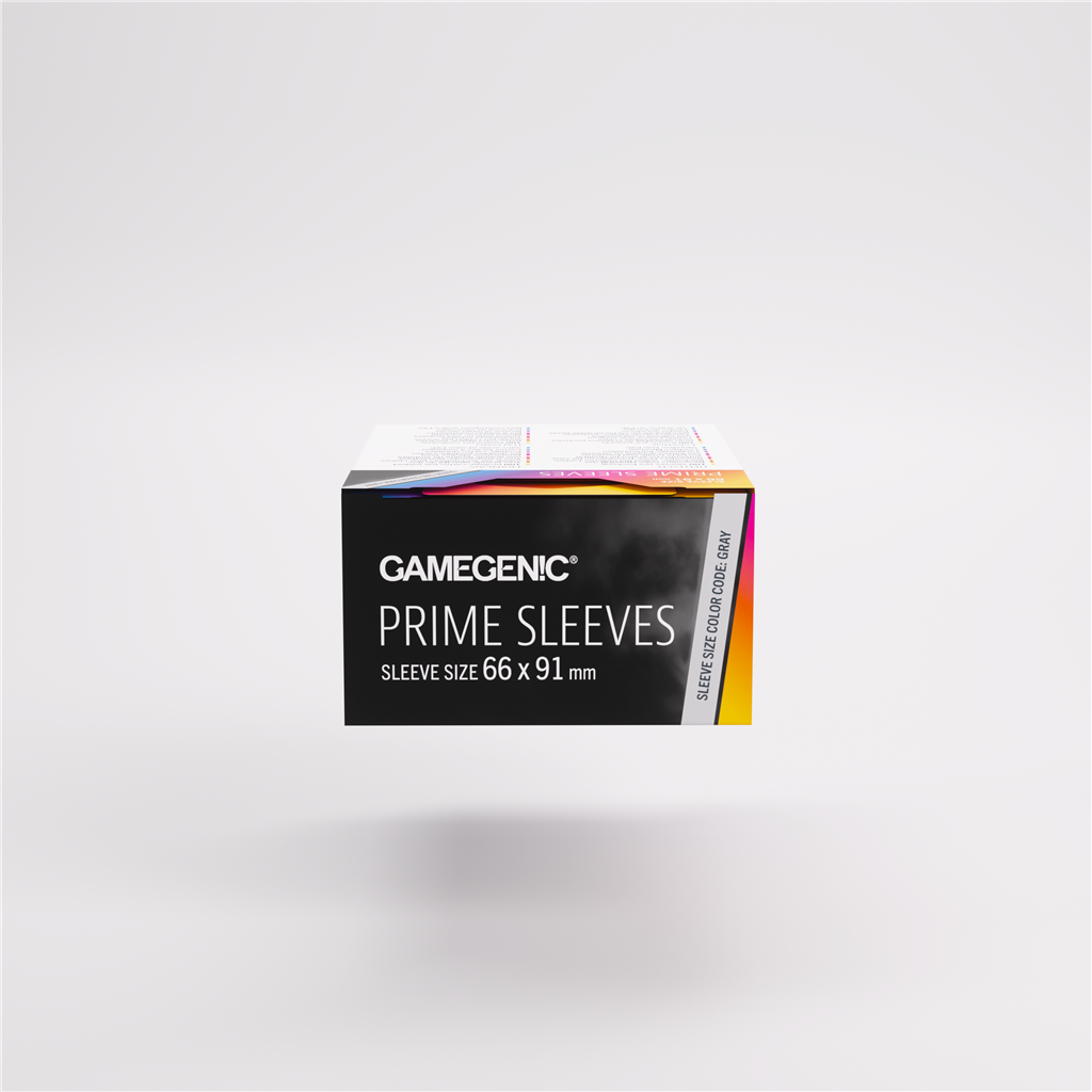 GameGenic SLEEVES Pack Prime Dark Grey 66x91mm (100 stuks)