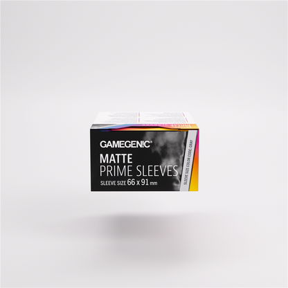 GameGenic SLEEVES Pack Matte Prime Black 66x91mm (100 stuks)