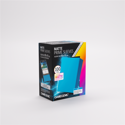 GameGenic SLEEVES Pack Matte Prime Blue 66x91mm (100 stuks)