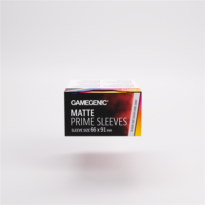 GameGenic SLEEVES Pack Matte Prime Red 66x91mm (100 stuks)