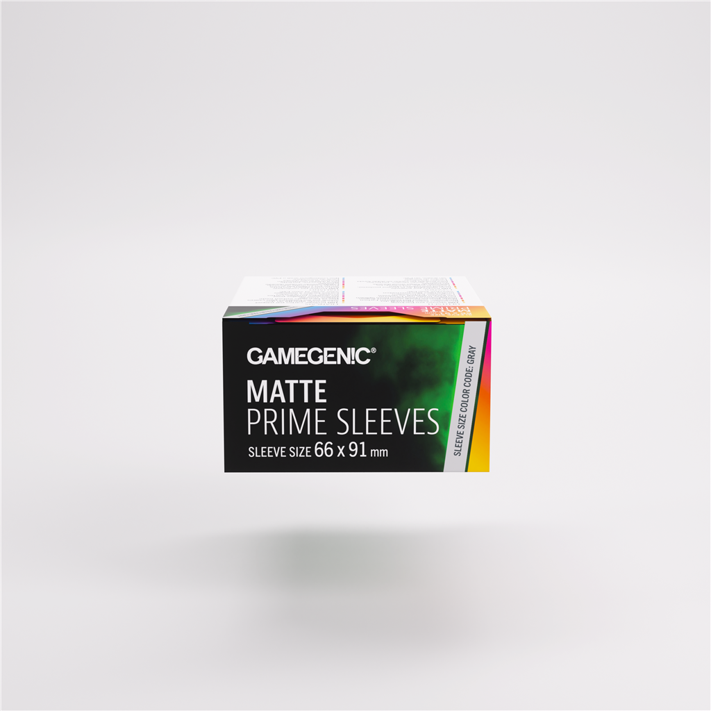 GameGenic SLEEVES Pack Matte Prime Green 66x91mm (100 stuks)