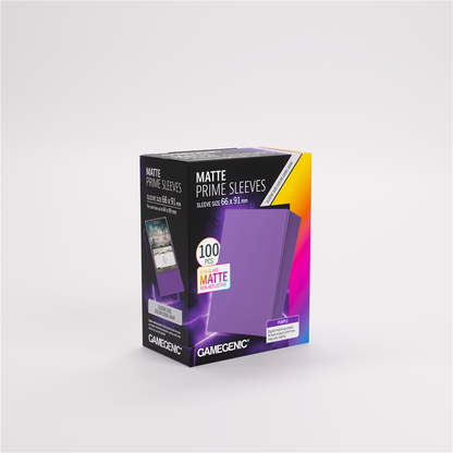 GameGenic SLEEVES Pack Matte Prime Purple 66x91mm (100 stuks)