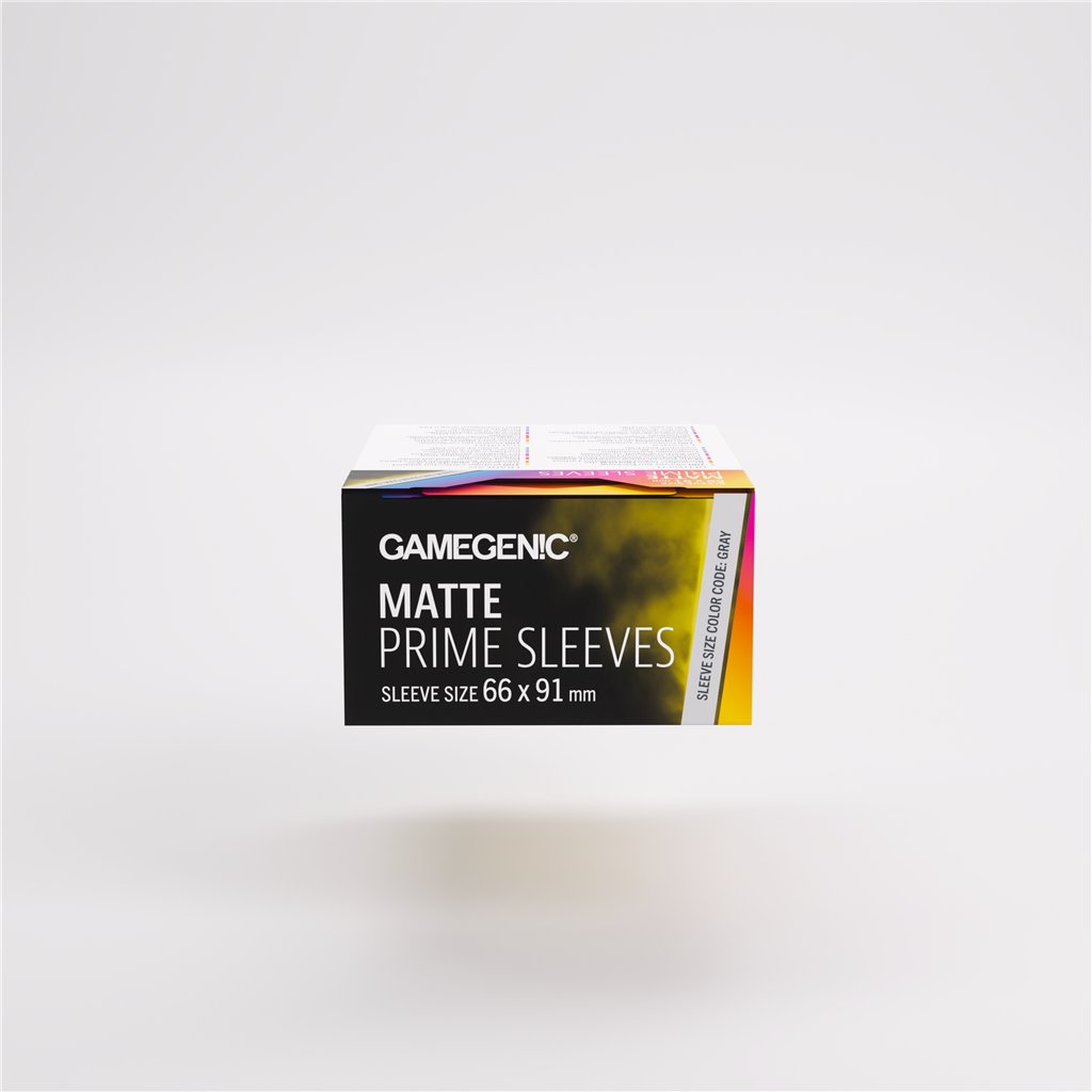 GameGenic SLEEVES Pack Matte Prime Yellow 66x91mm (100 stuks)