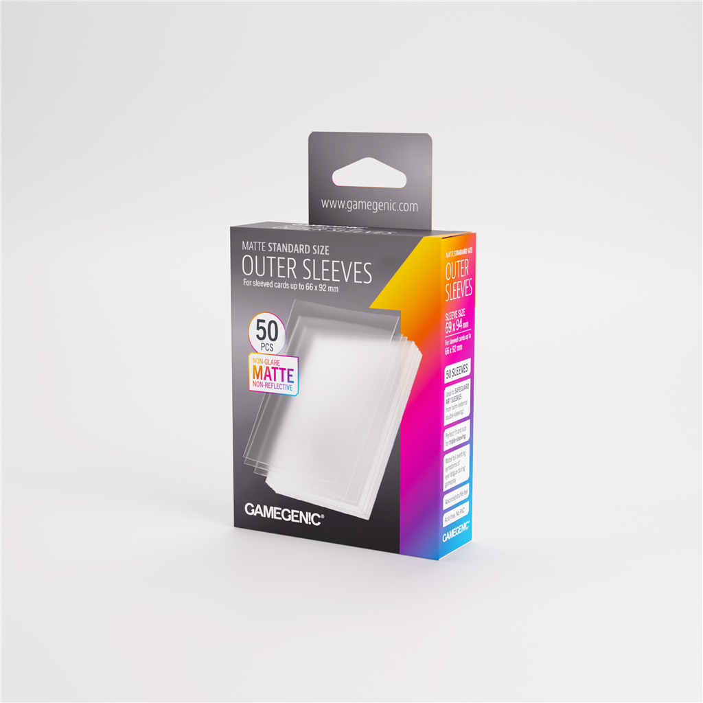GameGenic OUTER SLEEVES Matte Standard Size (100 stuks)