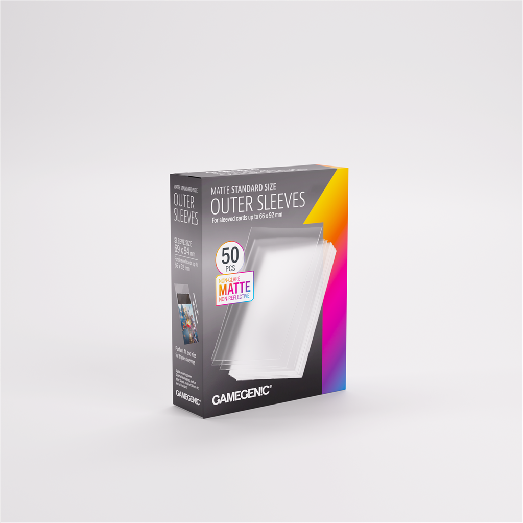 GameGenic OUTER SLEEVES Matte Standard Size (100 stuks)