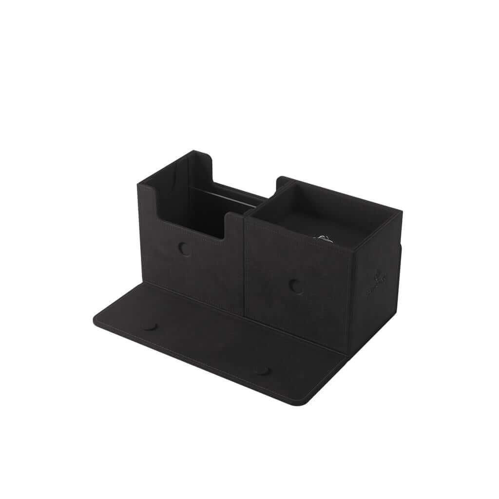 Accessoires The Academic 133+ XL, the box that broke all records, can hold 133+ double-sleeved cards in extra Thick Inner Sleeves* plus accessories. Numerous members of the community have requested a cleaner version of the box, without the Tolarian logos,