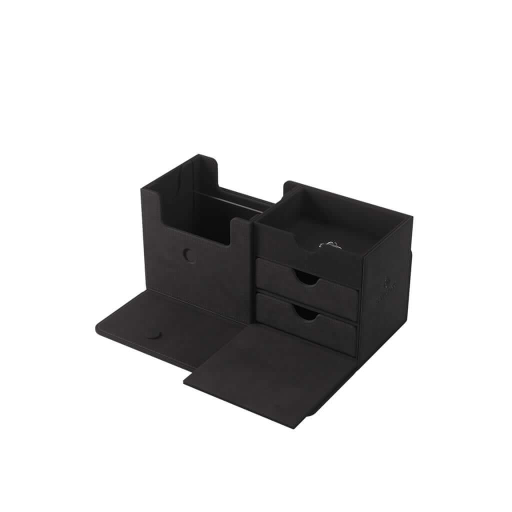 Accessoires The Academic 133+ XL, the box that broke all records, can hold 133+ double-sleeved cards in extra Thick Inner Sleeves* plus accessories. Numerous members of the community have requested a cleaner version of the box, without the Tolarian logos,