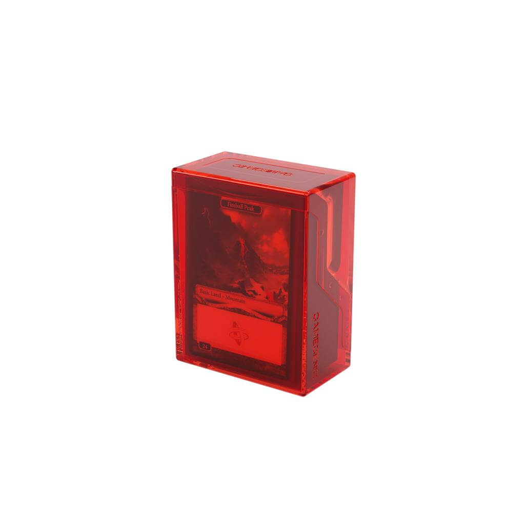 Accessoires The Bastion 50+ is a very compact and rock-solid deck box to safely protect 50+ double-sleeved cards in Closable Inner Sleeves. It is ideal for decks with 55+ double-sleeved cards in standard inner sleeves. Due to translucent materials and sma